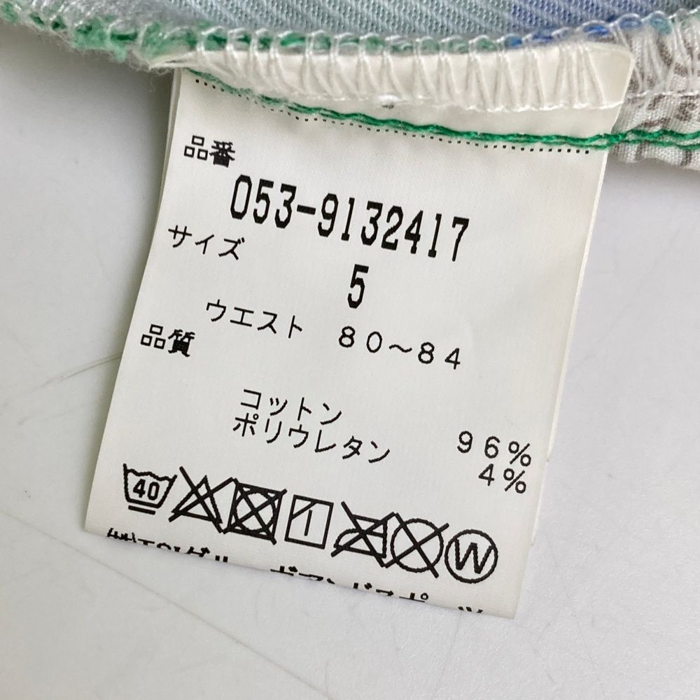 サイズ：5 PEARLY GATES パーリーゲイツ ストレッチ ハーフ