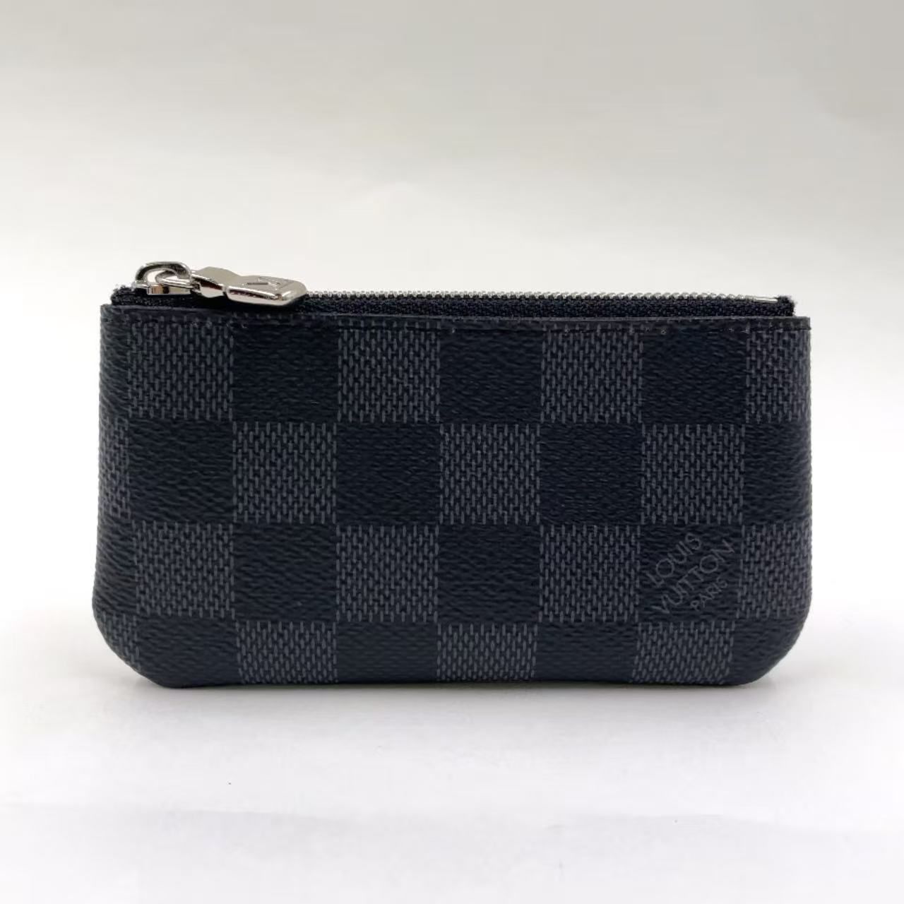 LOUIS VUITTON ポシェット クレ ダミエグラフィット ダミエグラフィット レザー×PVC ブラック キーケース N60155