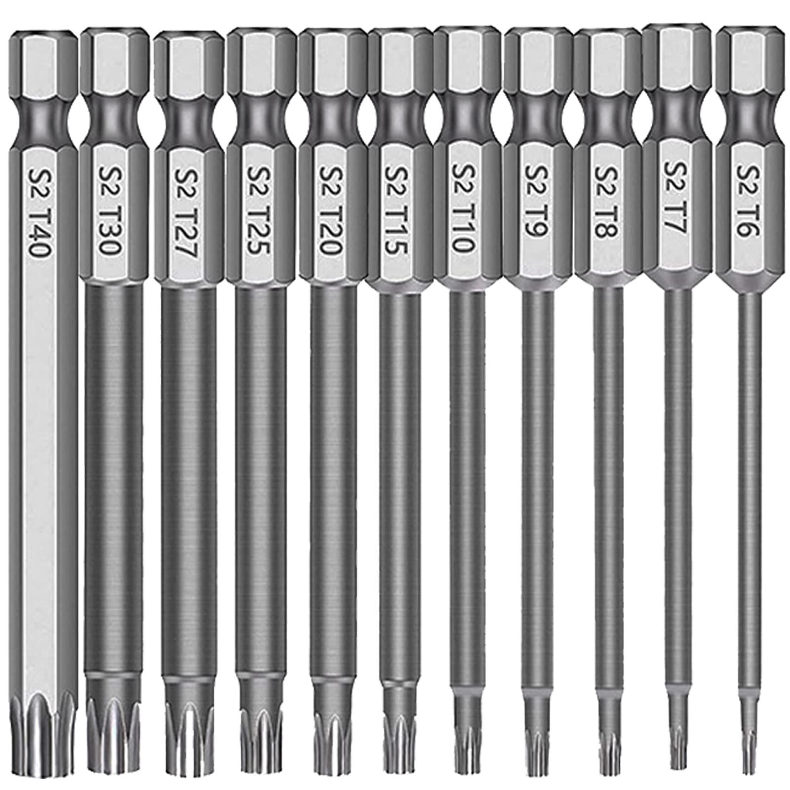 Bestgle 11ピース トルクスドライバー 6.35mm中空トルクス頭