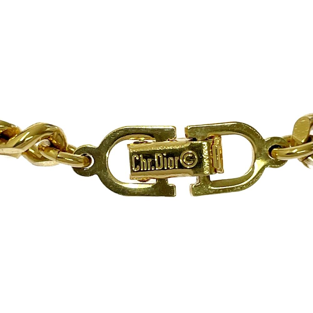 中古】Dior ディオール GP ロゴ エンブレム 喜平チェーン