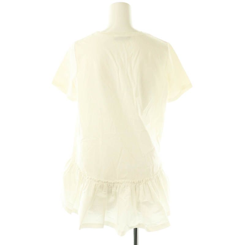 ヨーコチャン　フリルTシャツ　40 ヨーコチャン YOKO CHAN バックヘムフリルTシャツ カットソー