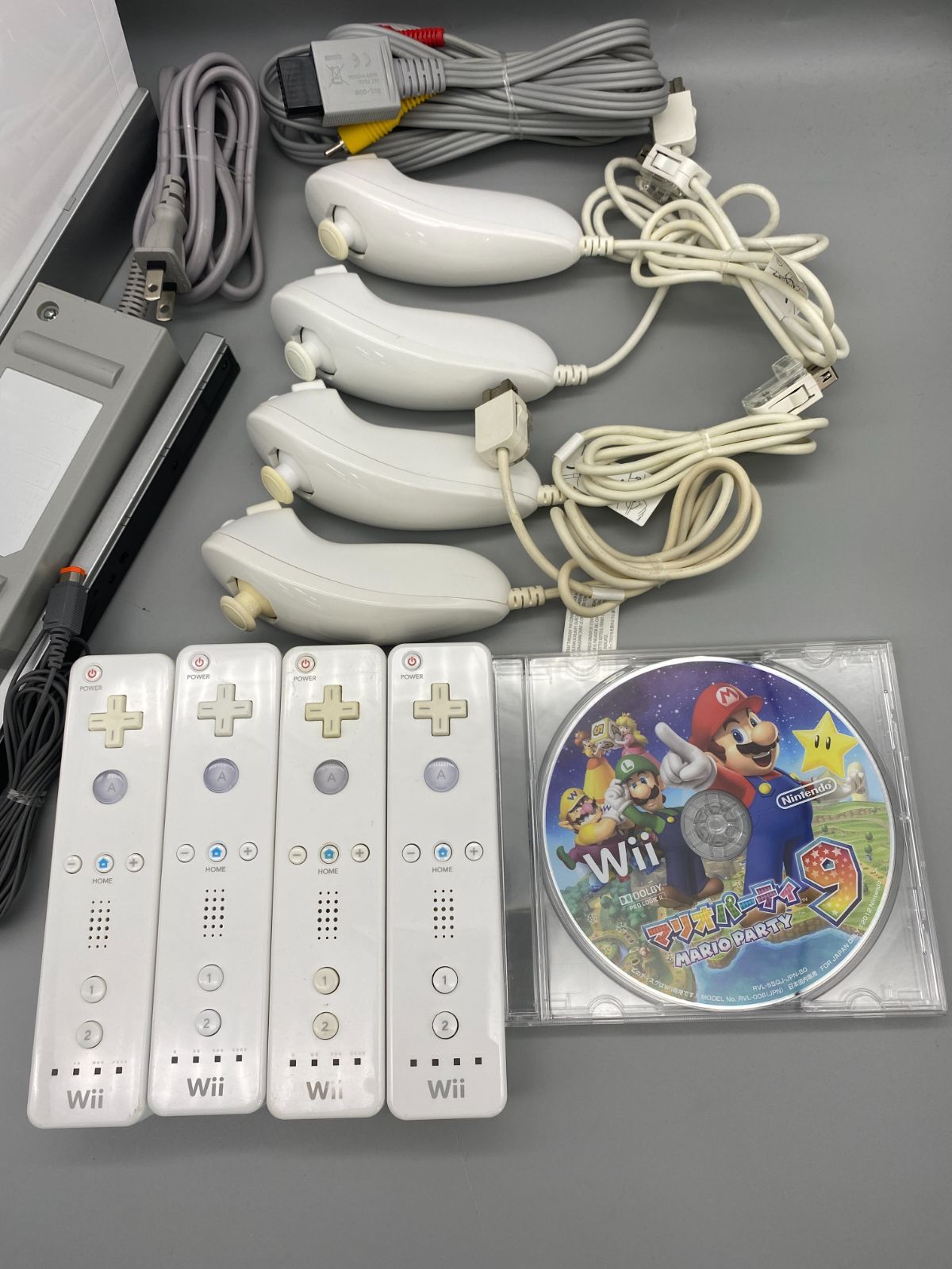 動作確認済】wii 本体 Nintendo ウィー マリオパーティ9 すぐ遊べる 