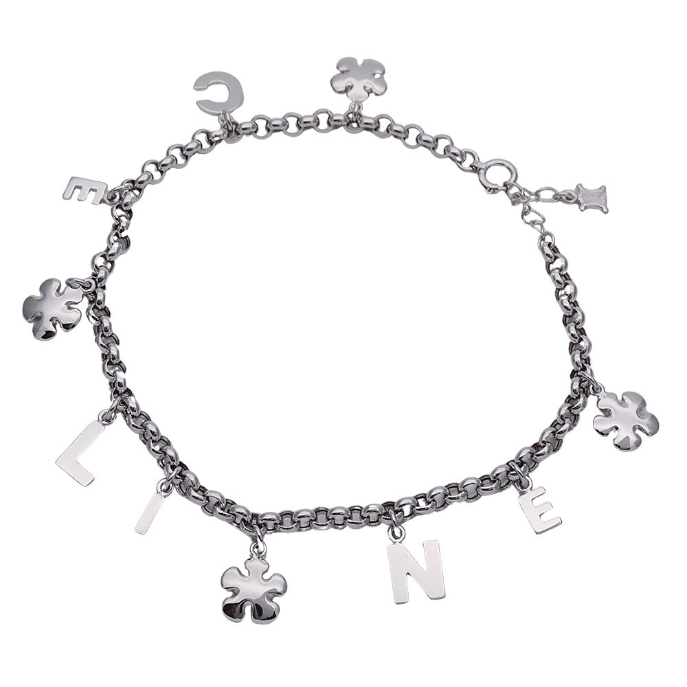 〈残りわずか〉CELINE セリーヌ ロゴ ブレスレット 楽天市場】CELINE セリーヌ Monochroms Studs Bracelet