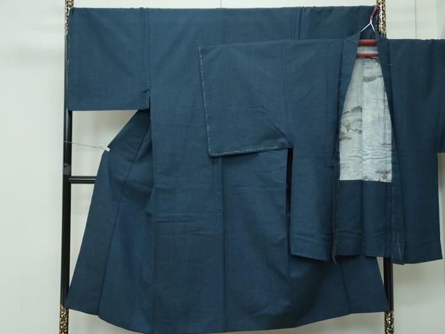 平和屋着物 上 男性 紬 アンサンブル 色無地 百入茶色 ♥ CZAA3520s5