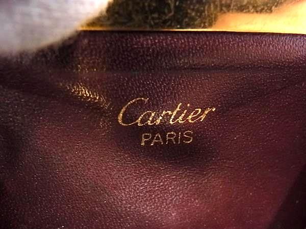 Cartier カルティエ レザー がま口 コインケース コインパース