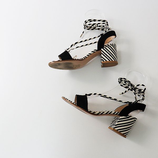 Gianvito Rossi リボンサンダル グレー ブラック ベージュ