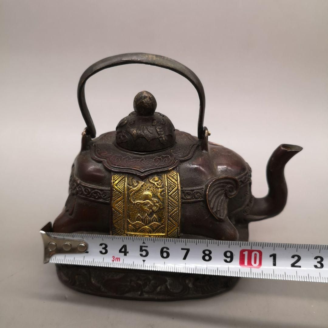 銅器 象壺 招財 吉祥 徳利 水筒 茶器 茶道具 装飾品 工芸品 置物 銅器 象壺 招財 吉祥 徳利 水筒 茶器 茶道具 装飾品 工芸品 置物