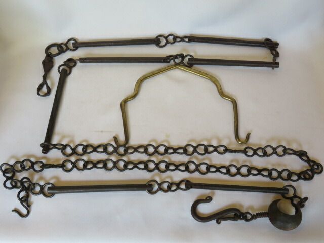 四月◇特売品）時代 釣釜道具 表千家釣手 釜鎖セット茶道具【税込