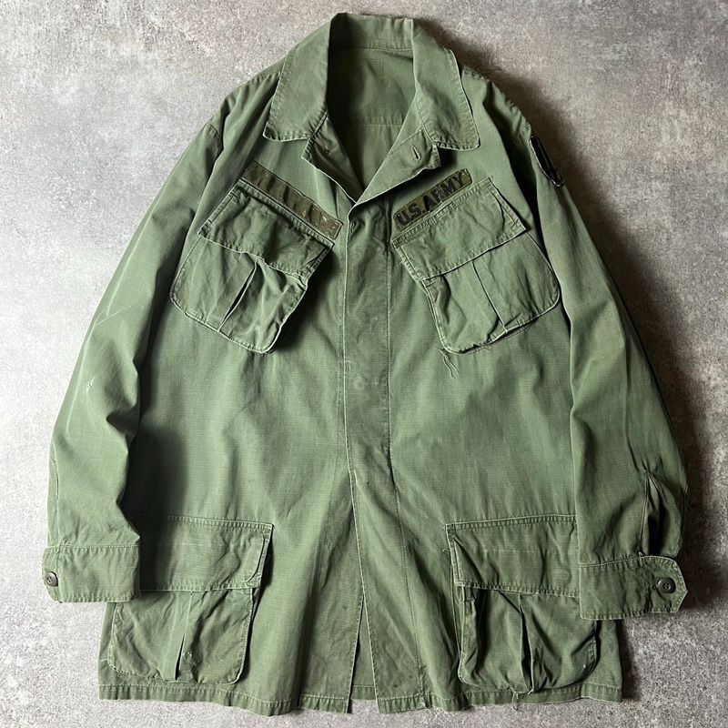 60s 68年製 US ARMY 米軍実物 4th ジャングルファティーグ ジャケット