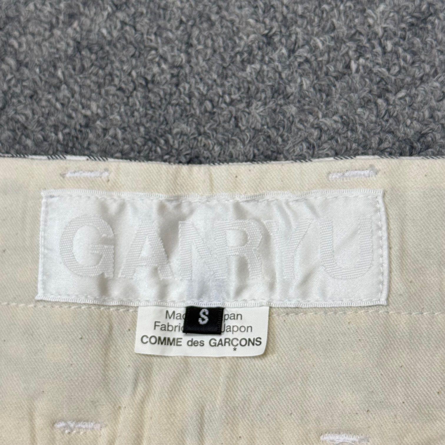 FUMITO GANRYU 14SS ギンガムチェックサルエルハーフパンツ