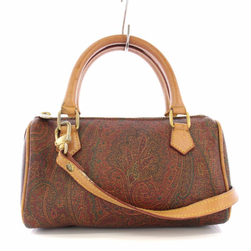 エトロ ETRO ボストンバッグ ペイズリー柄 2way ショルダー