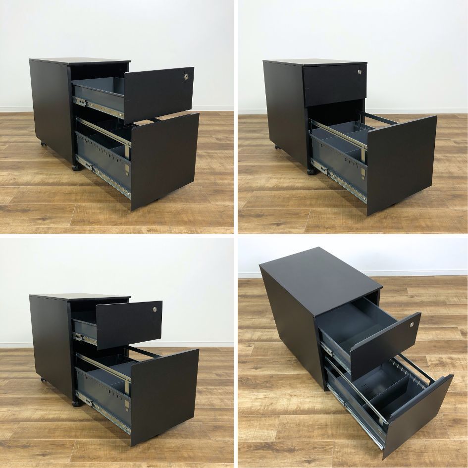 Cassina ixc カッシーナ エアフレーム ドロワー　デスクワゴン　黒 Cassina ixc DESK WAGON AF DRAWER BLACK カッシーナ デスク