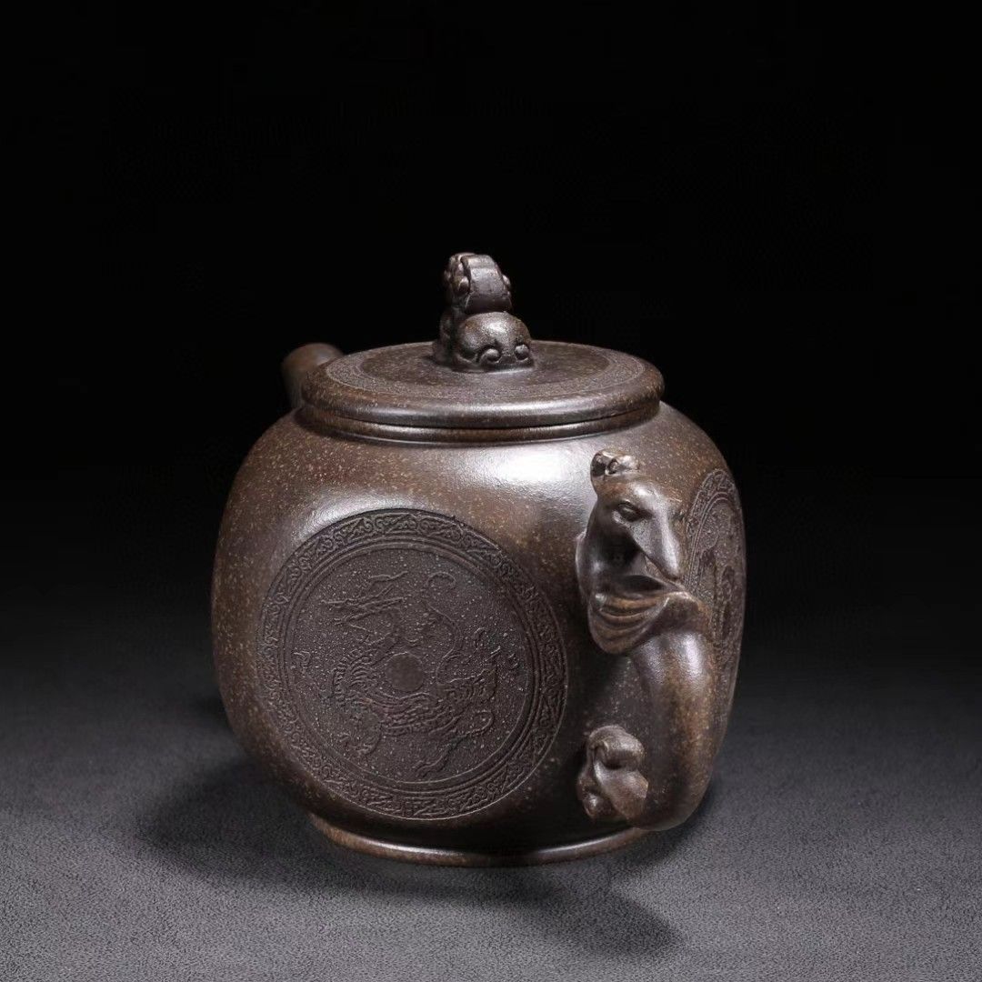 龍ティーポット　銅雕ティーポット 金属工芸品 酒壺 工芸品が美しい 龍ティーポット 銅雕ティーポット 金属工芸品 酒壺 工芸品が美しい 龍