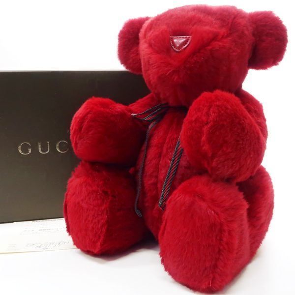 GUCCI - 美品 GUCCI グッチ テディベア くま ぬいぐるみ GG ベージュ 本物 GUCCI - GUCCI グッチ GGキャンバス テディベア 7077722
