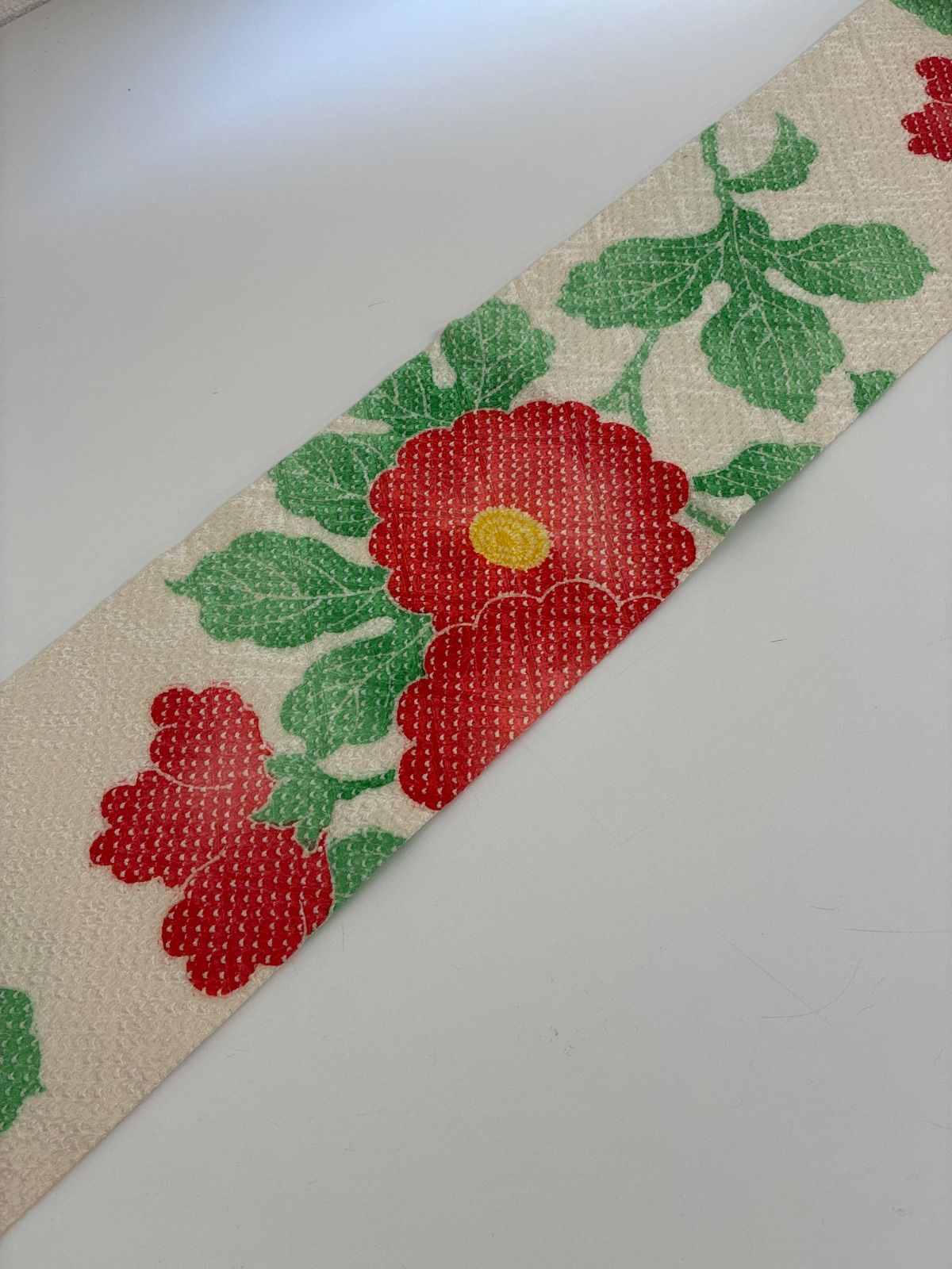 名古屋帯　絞り模様　草花　正絹　九寸 名古屋帯 総絞り 可愛い花柄 九寸 正絹 MA-032 - メルカリ