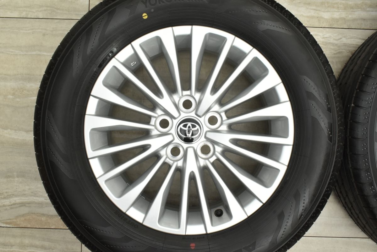 個性を引き出す 製 新車外し品 トヨタ 40系 アルファード 純正オプション 17in 6.5J 48 PCD120 ヨコハマ ADVAN V03 225|65R17 ヴェルファイア