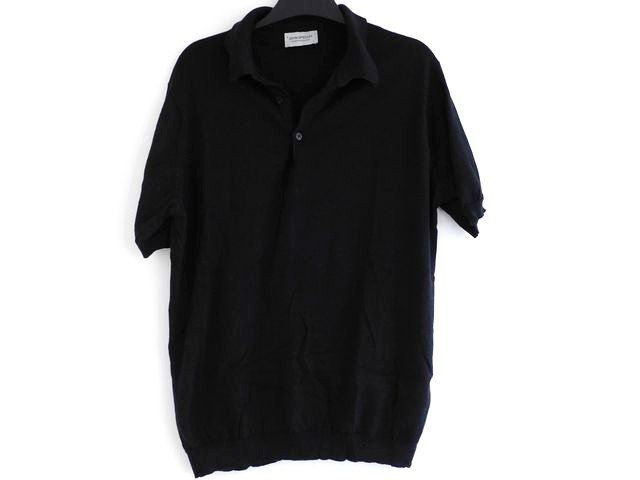 1 JOHN SMEDLEY ジョンスメドレー□ メンズ L ニット ポロシャツ 半袖