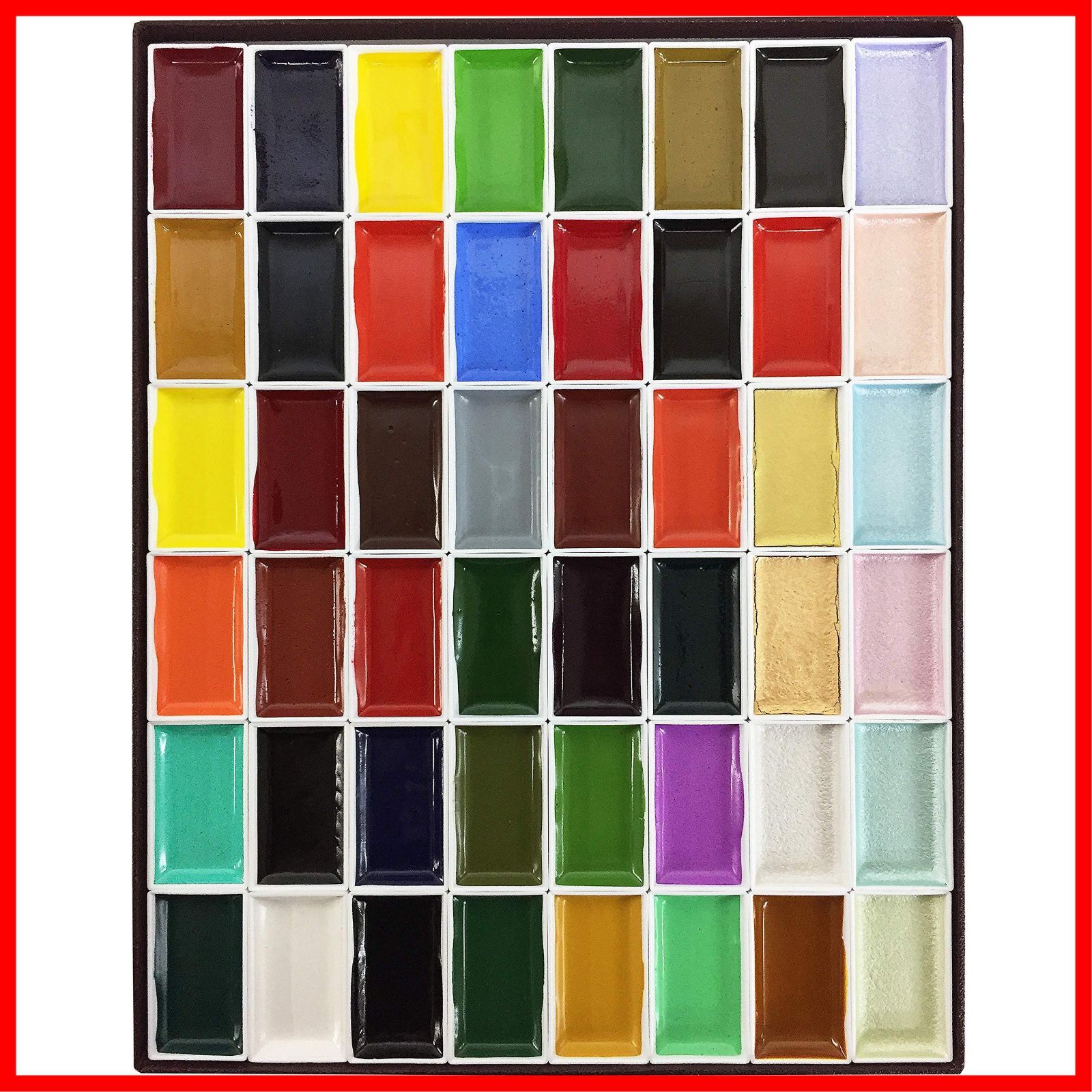 大 吉祥 日本画用絵具 角顔彩 上製 48色