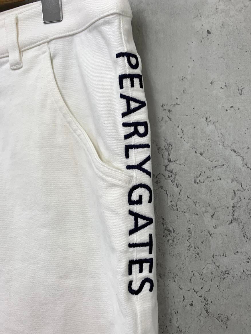 パーリーゲイツ PGタテロゴ パワフルコットンストレッチ 未使用 PEARLY GATES パーリーゲイツ PG タテロゴ パワフル コットン
