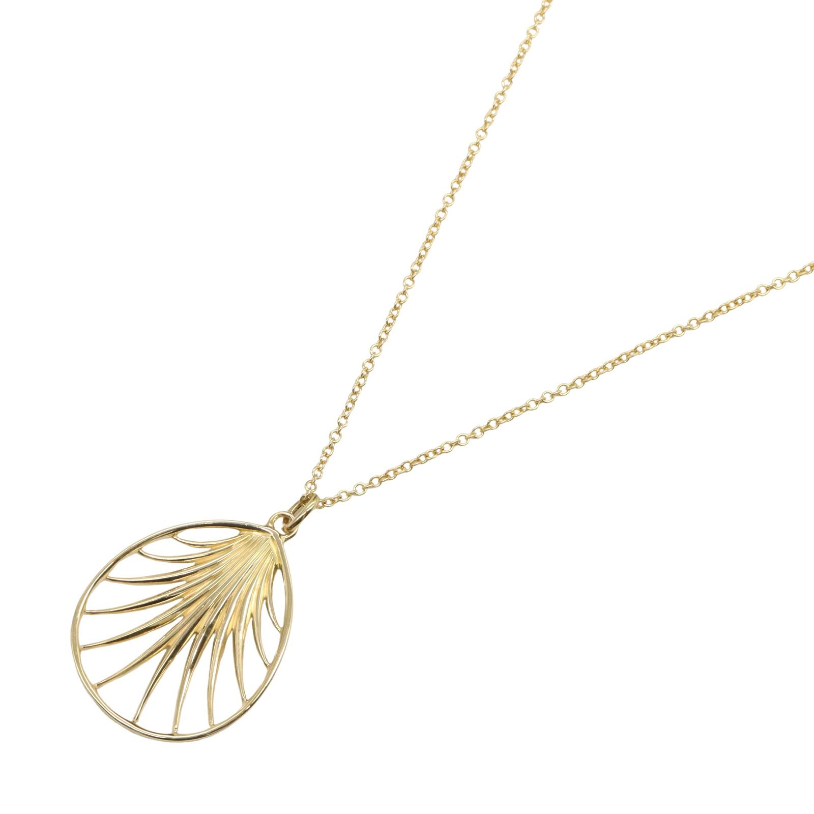 ティファニー TIFFANY＆CO ネックレス ヴィラパロマパーム ネックレス 首回41 K18（イエローゴールド） ヴィラパロマパーム ネックレス レディース Used A