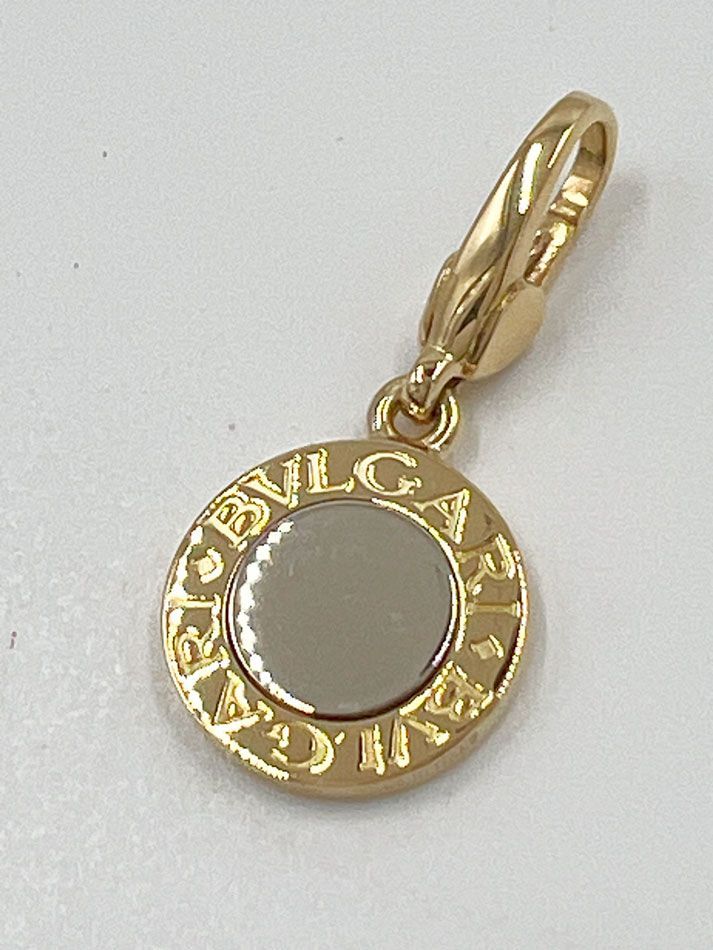 正規品 ブルガリ ゴールド チャームのみに変更 BVLGARI ブルガリ ブルガリブルガリ チャーム トップ 750 K18 イエロー