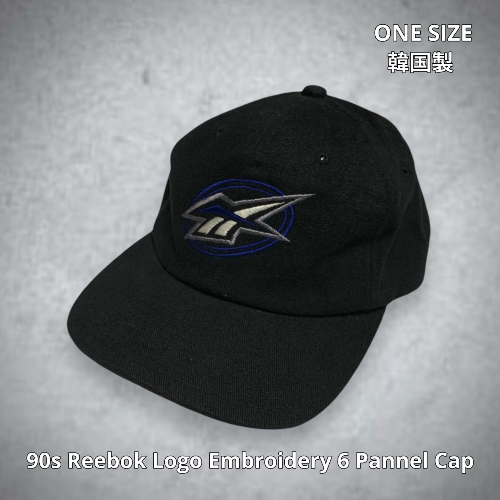 90s Reebok Logo Embroidery 6 Pannel Cap リーボック ベクター