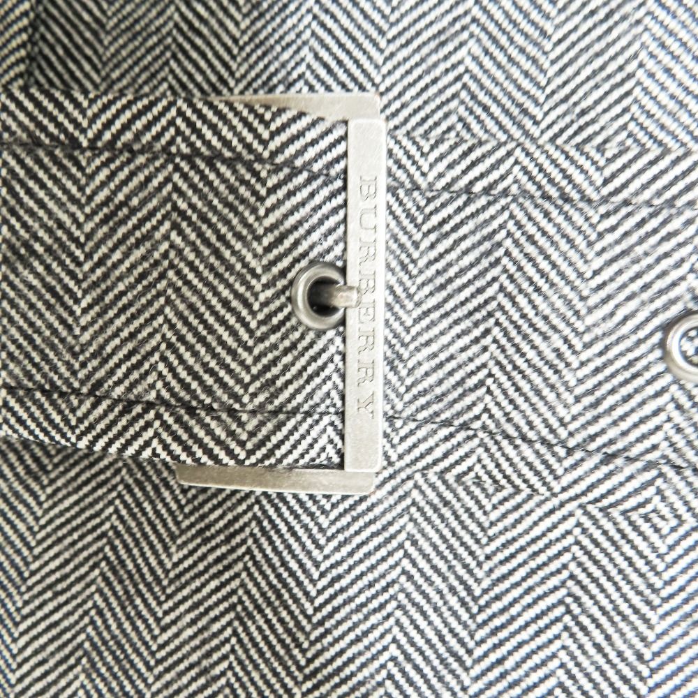 美品　バーバリー トレンチコート ウール　カシミヤ混　ブラックレーベル Burberry バーバリー ウールカシミヤ トレンチコート 黒 ブラック