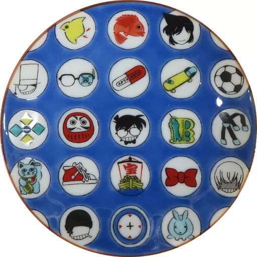 【2025福袋】 中古】皿・茶碗 「名探偵コナン 九谷焼豆皿 集合(アイコンver.) その他