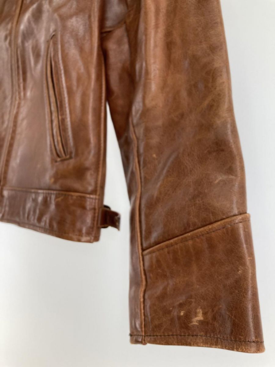 SCHOTT ショット レザー ジャケット size36/ブラウン