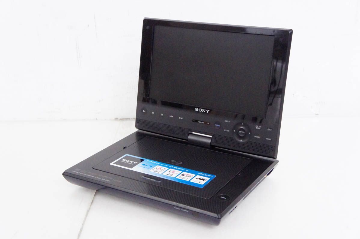 【中古】SONYソニー ポータブルブルーレイディスク/DVDプレーヤー BDP-SX910 9V型