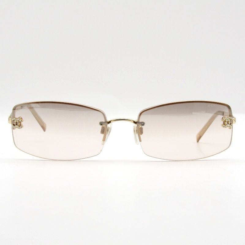 CHANEL シャンネル サングラス CH4093-B イタリア製 スクエア ばね丁番 ココマーク 125|8Z ゴールド 61003812