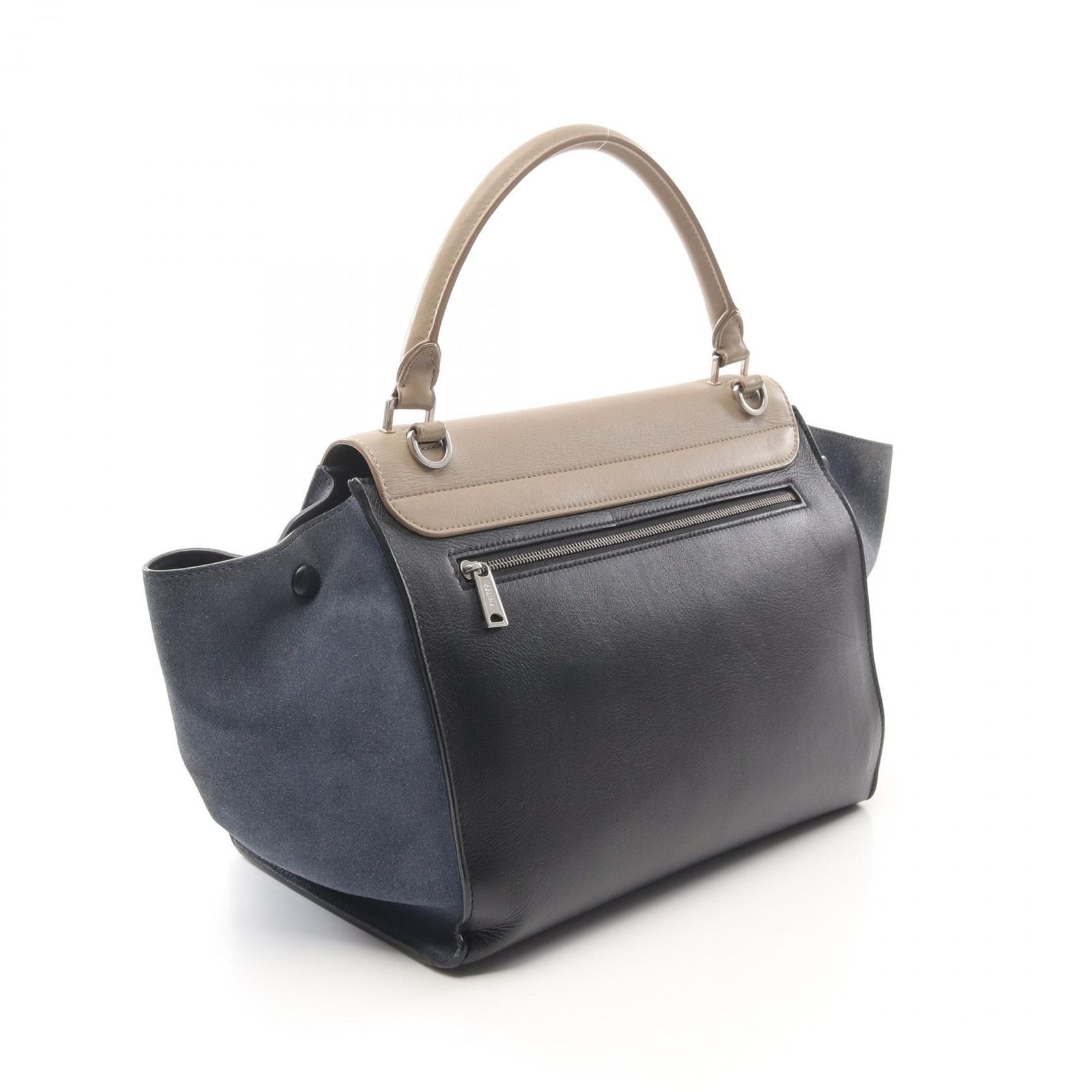 CELINE セリーヌ トラペーズ ウールハンドバッグ グレー CELINE セリーヌ トラペーズ ウールハンドバッグ グレー