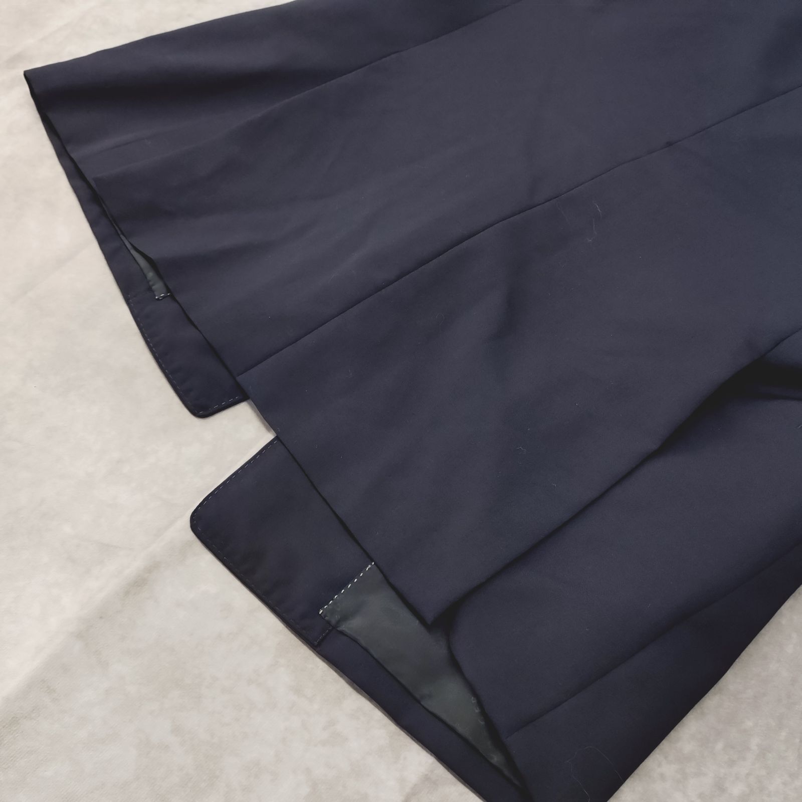 JAEGER London 92AB3 テーラードジャケット 背抜き ダブル ネイビー 