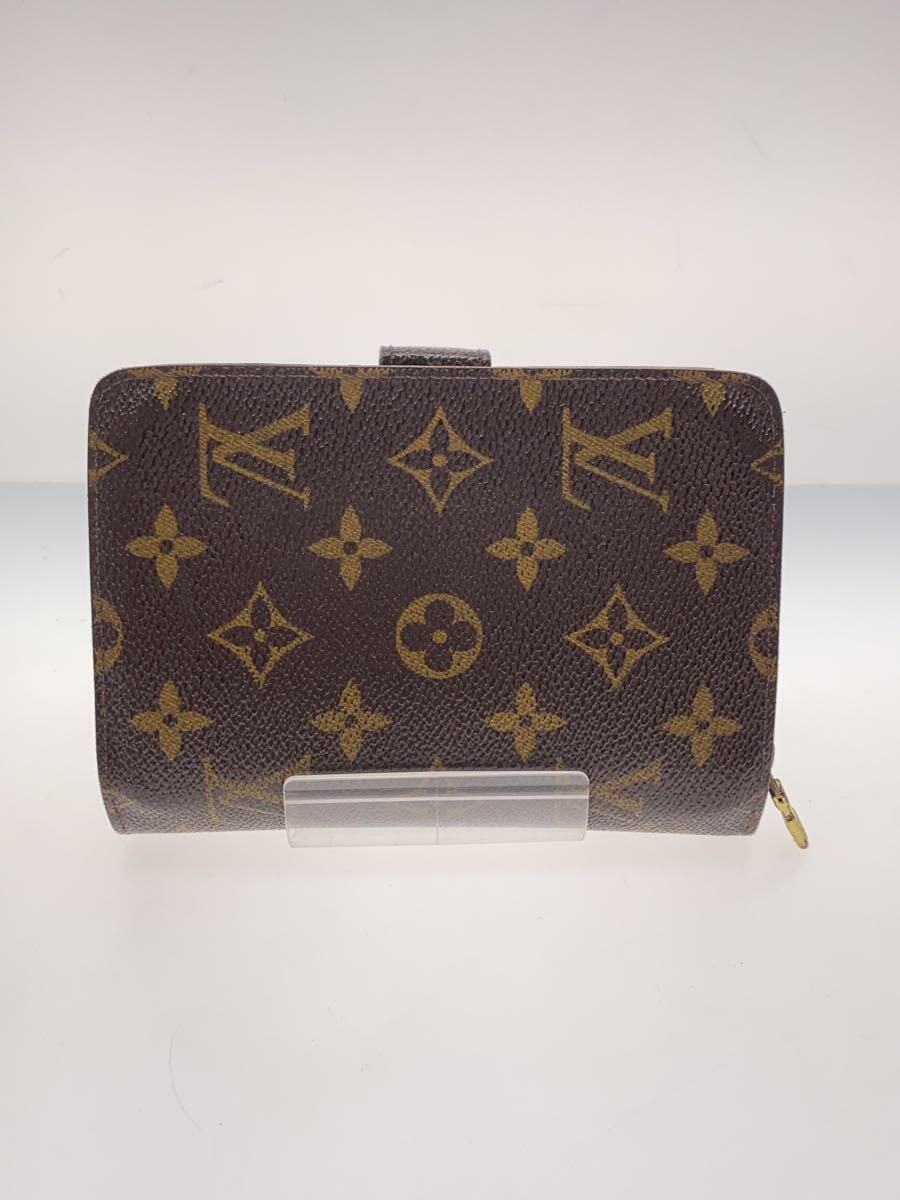 LOUIS VUITTON ポルト・パピエ・ジップ_モノグラム・キャンバス_BRW PVC ブラウン モノグラム レディース - メルカリ