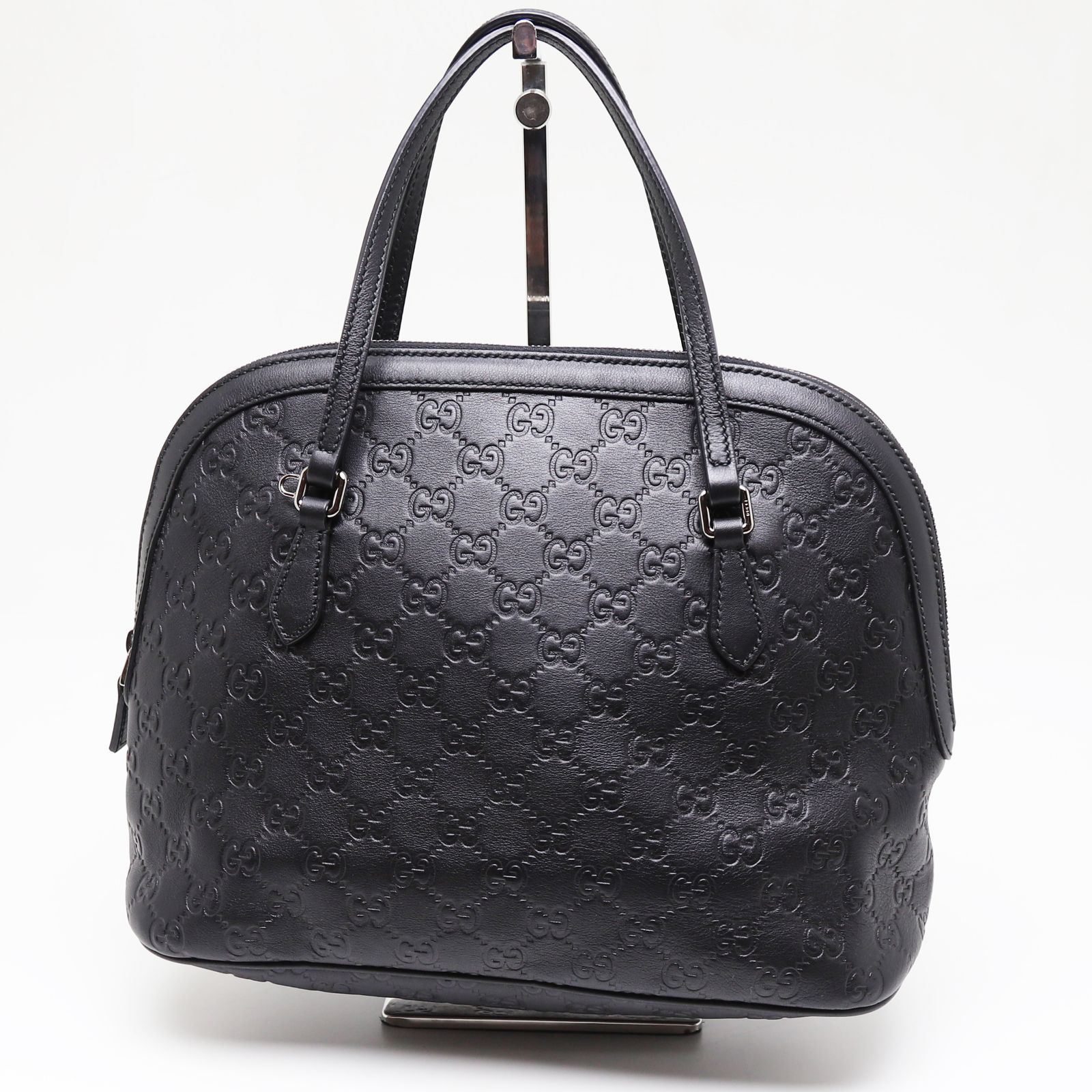 グッチ ハンドバッグ グッチシマ レザー ブラック ショルダー 2Way 