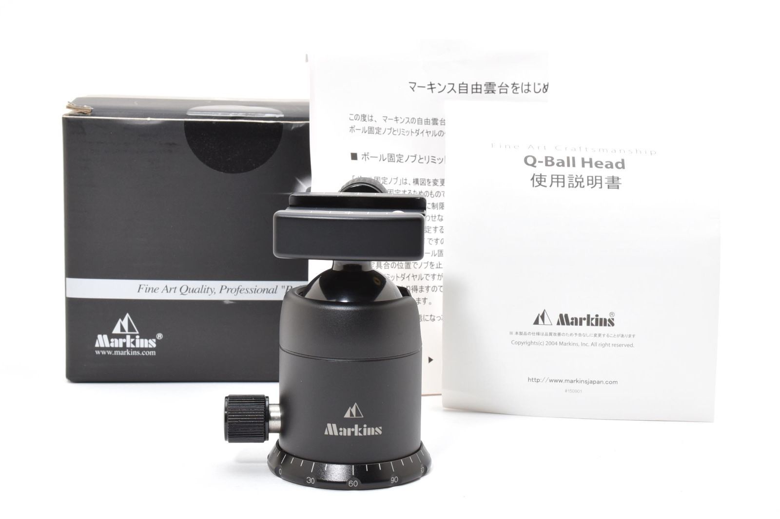 級 マーキンス Markins ノブシュー自由雲台 Q3i-BK ブラック LL148 5791