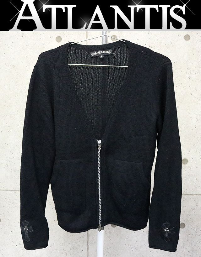 銀座店 クロムハーツ SALE カシミア ダガージップカーディガン 86203