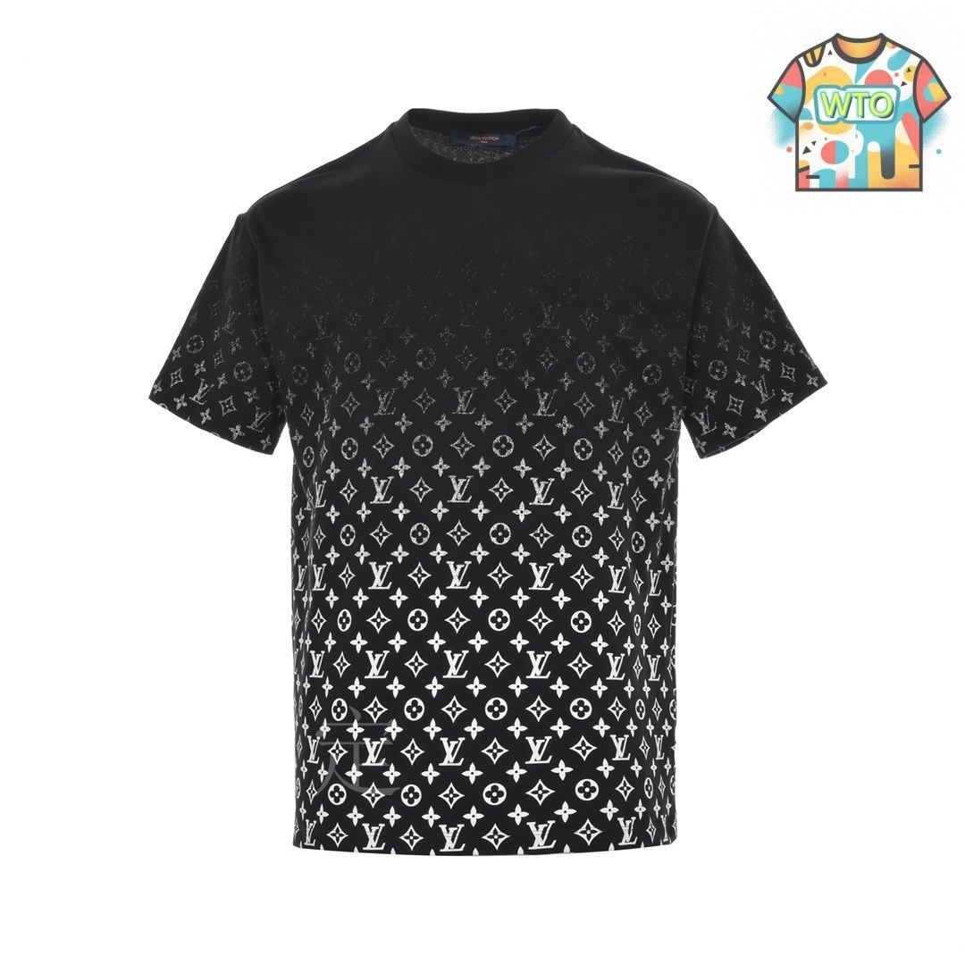 Louis Vuitton モノグラムグラデーションロゴプリント Tシャツ