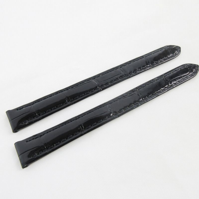 カルティエ Cartier 純正 ベルト バンド シャイニー ブラック