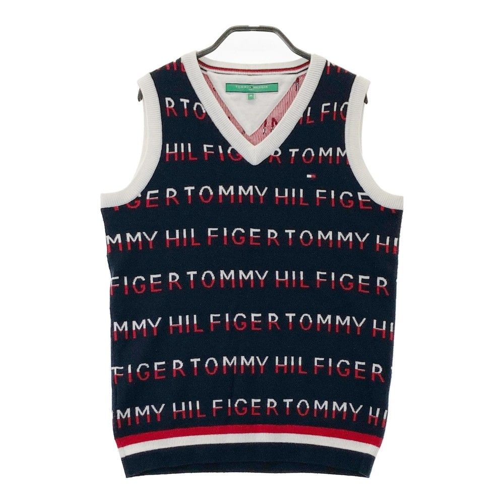 サイズ：M TOMMY HILFIGER GOLF トミー ヒルフィガーゴルフ  ニットベスト  ネイビー系 [240101255879] ゴルフウェア レディース ストスト