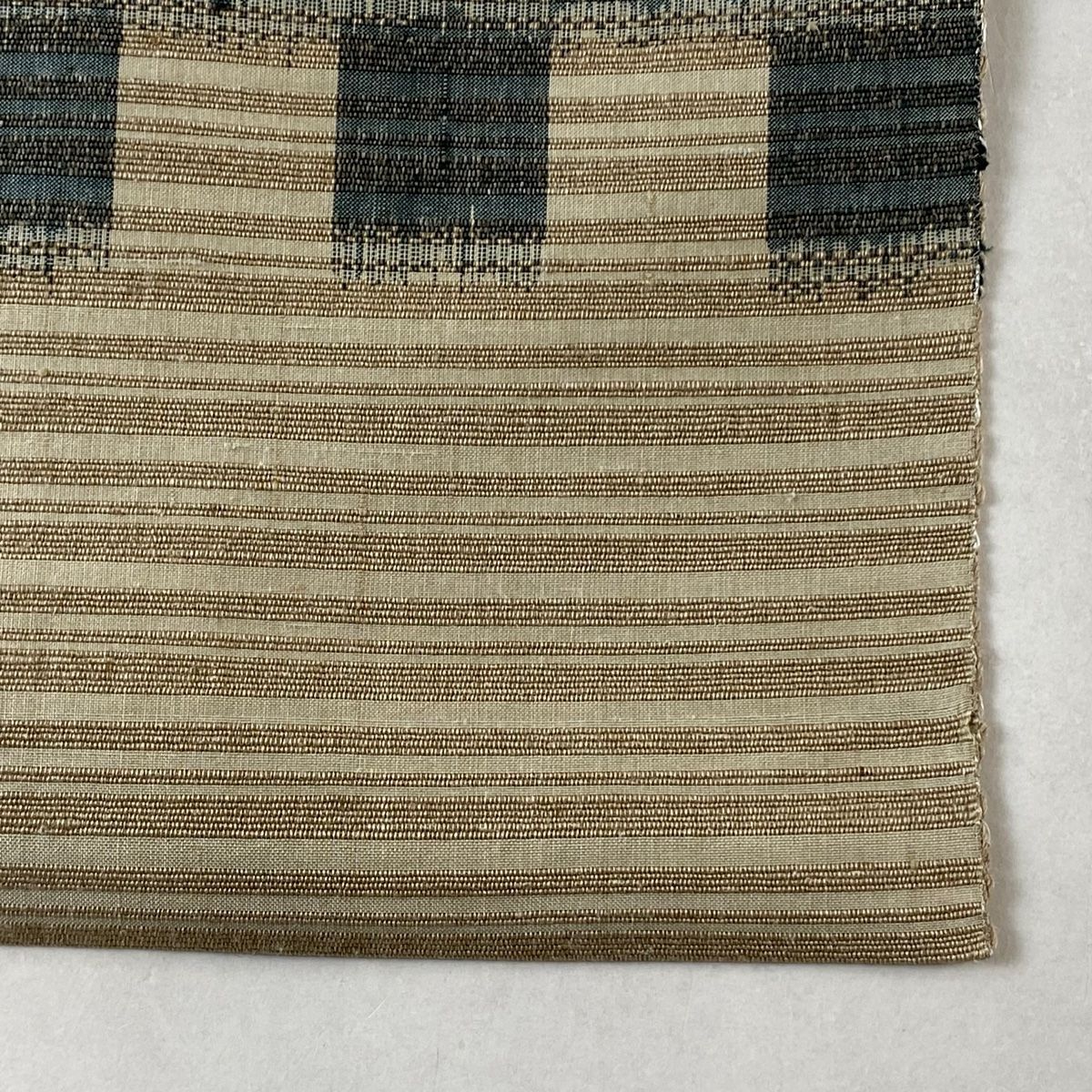 名古屋帯 美品 逸品 証紙 八寸名古屋帯 松葉仕立て 小千谷紬 透かし俵 