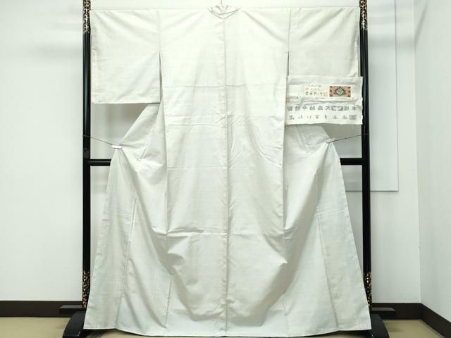 平和屋本店 上 本場大島紬 白大島紬 桑原織物 二代目 桑原啓之介 7マルキ 片羽蚊絣 ますいわ屋扱い 証紙付き CZAA3854s5