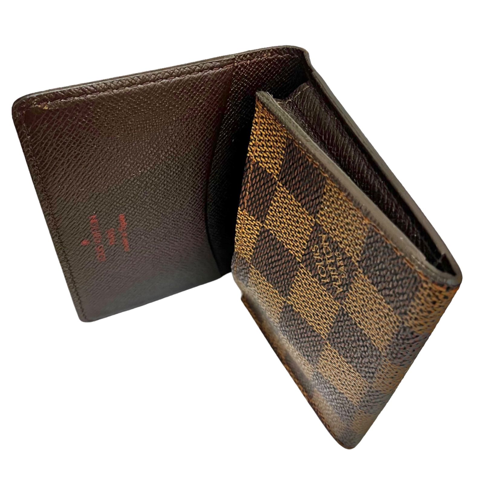 【極美品】ルイヴィトン　アンヴェロップカルトドゥヴィジット　ダミエエベヌ　名刺入 極美品】ルイヴィトンアンヴェロップカルトドゥヴィジットダミエエベヌ