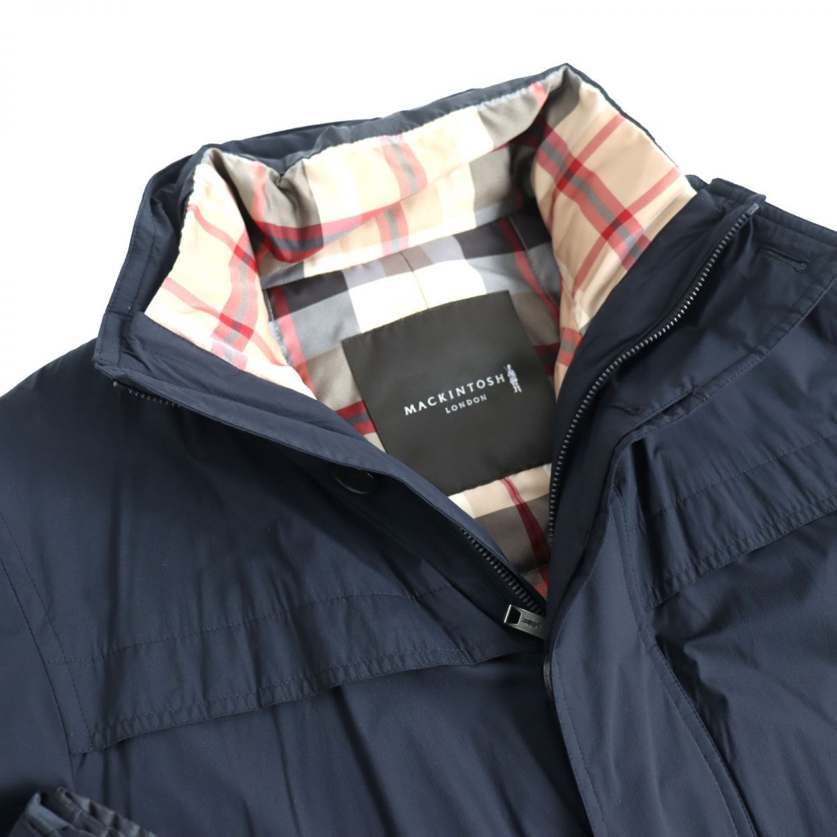 【売切り値下】美品　マッキントッシュ　ロンドン　裏地ハウスチェック　コート 売切り値下】美品 マッキントッシュ ロンドン 裏地ハウス