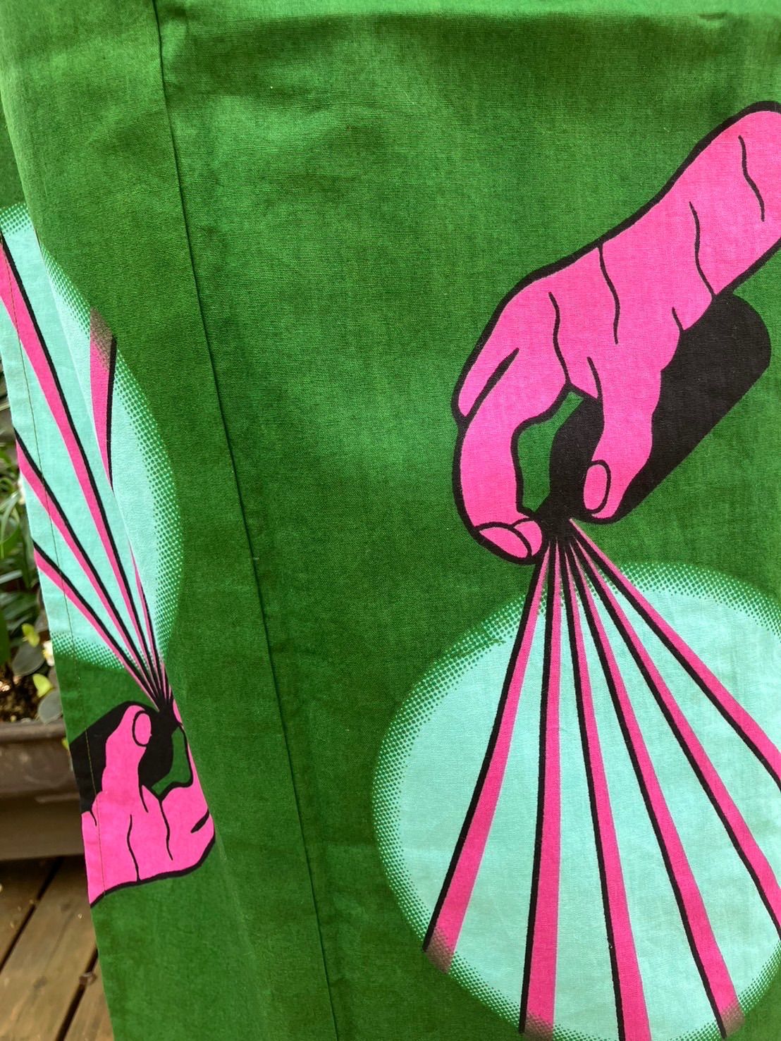 アフリカ布 グリーン スプレー柄 浴衣 - メルカリ