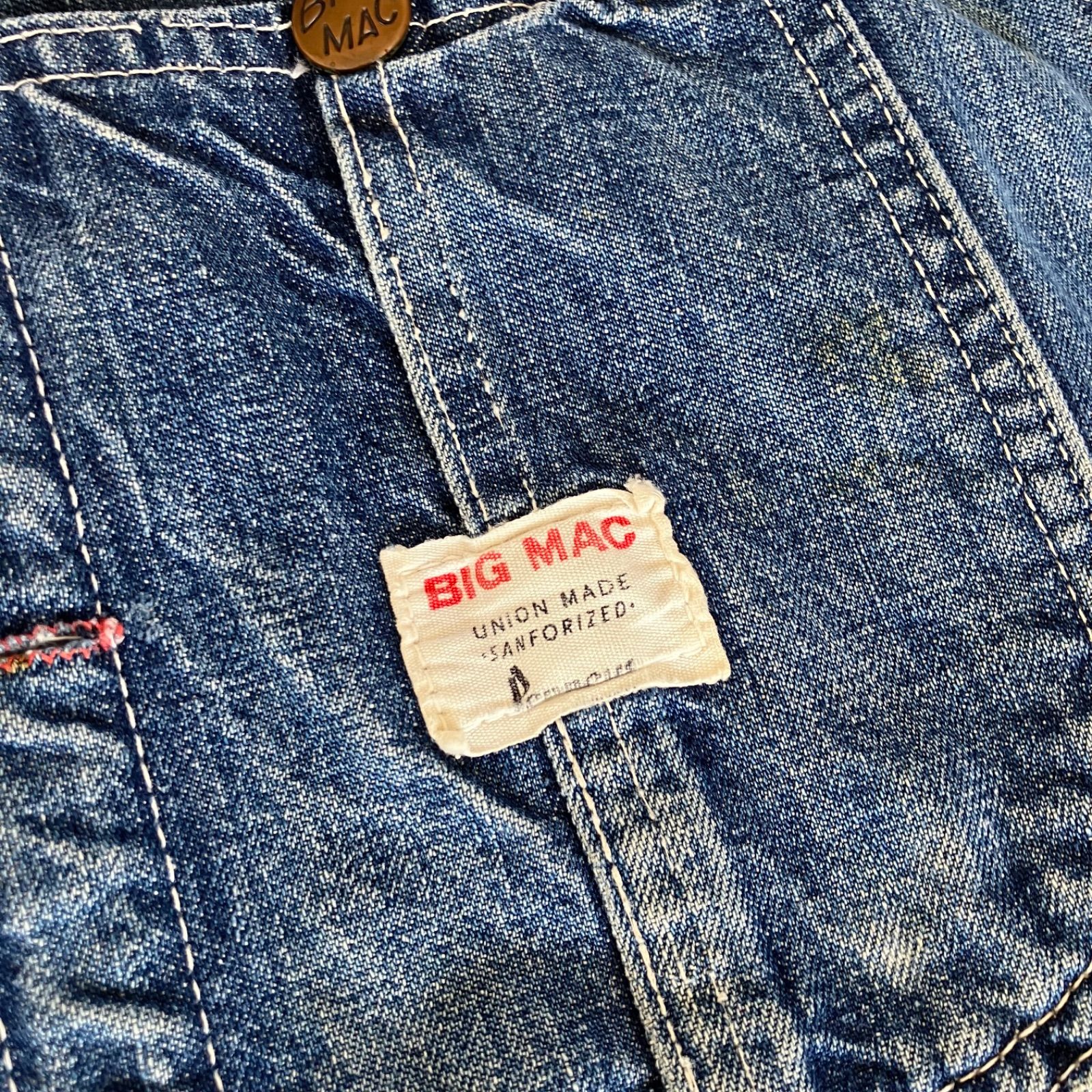 60 s BIG MAC ビッグマック オーバーオール ビンテージ 古着 つなぎ サロペット デニムオーバーオール ヴィンテージ 3785