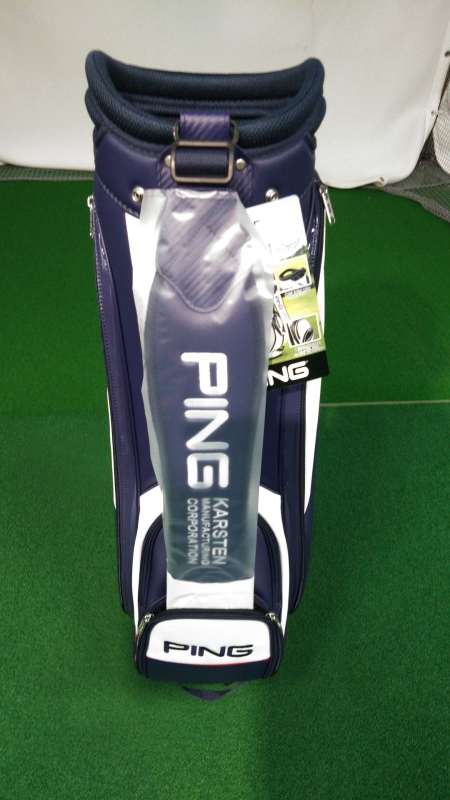 【新品】PING キャディバッグ CB-U2505 ネイビー PING ピン ゴルフ CB-U2505 エクストラライト キャディバッグ 9