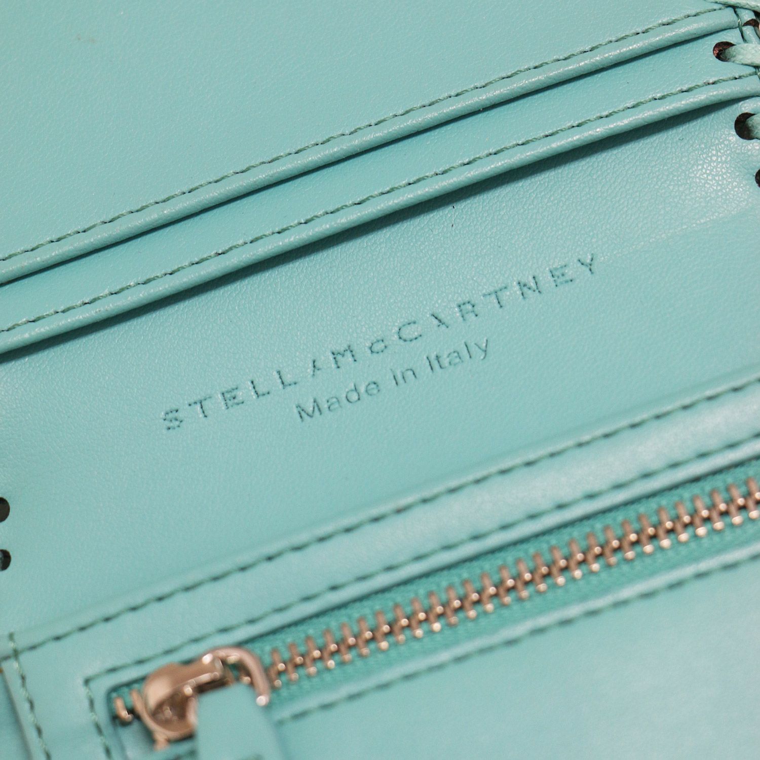 STELLA McCARTNEY ステラ マッカートニー 財布 ブルー シルバー