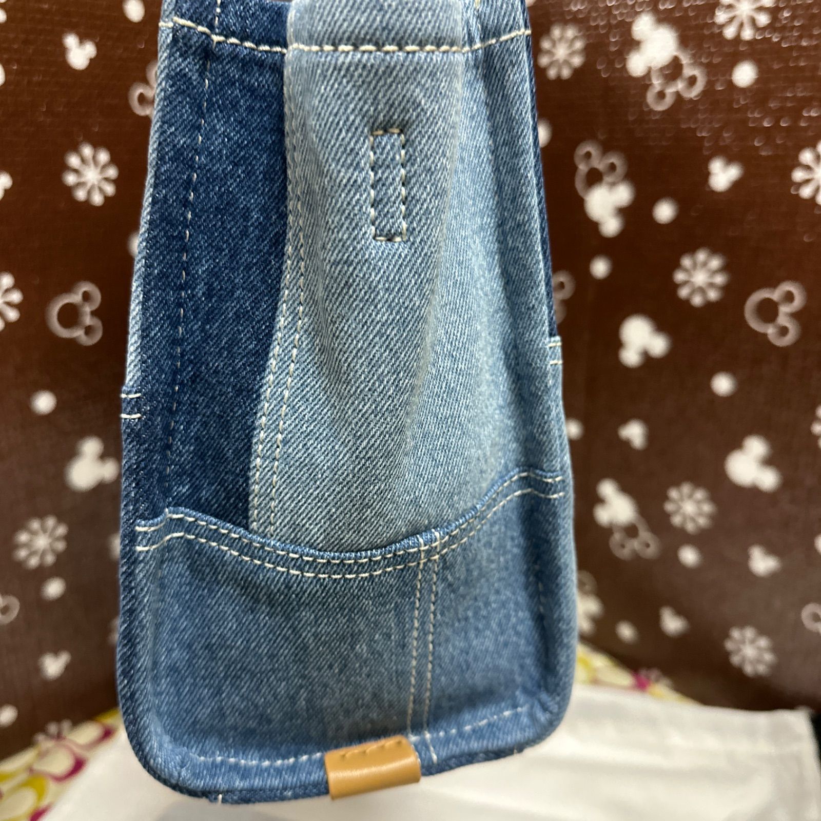 新品☆MARC JACOBS ショルダーバッグ ザ デニム ミニトート ブルー