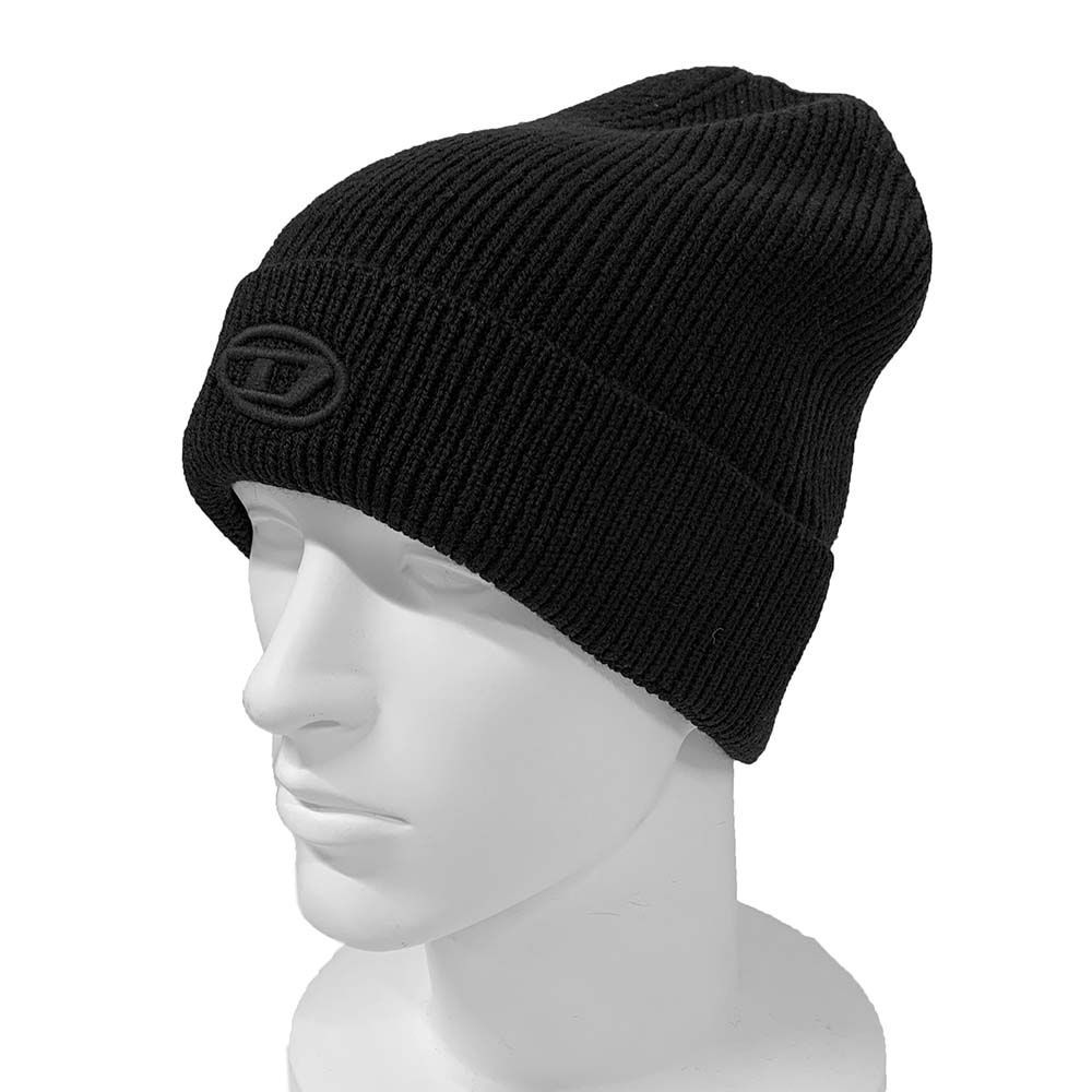  DIESEL KIDS ディーゼル キッズ J 02392 KYAZ 1 K 900 ビーニ ーニット帽 ブラック 大人もOK ニット帽 ビーニー 帽子